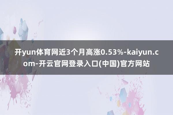 开yun体育网近3个月高涨0.53%-kaiyun.com-开云官网登录入口(中国)官方网站