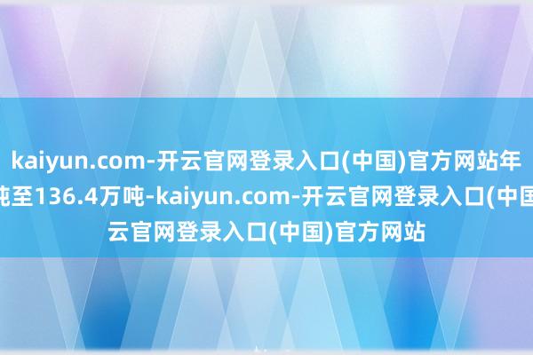 kaiyun.com-开云官网登录入口(中国)官方网站年均70.4万吨至136.4万吨-kaiyun.com-开云官网登录入口(中国)官方网站