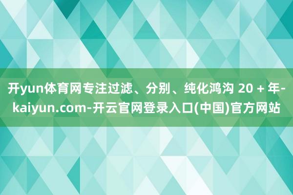 开yun体育网专注过滤、分别、纯化鸿沟 20 + 年-kaiyun.com-开云官网登录入口(中国)官方网站
