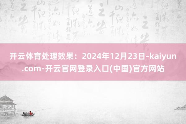 开云体育处理效果：2024年12月23日-kaiyun.com-开云官网登录入口(中国)官方网站